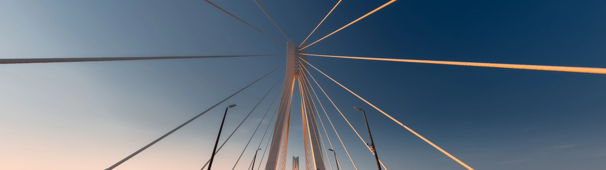 Archectural bridge on the horizon